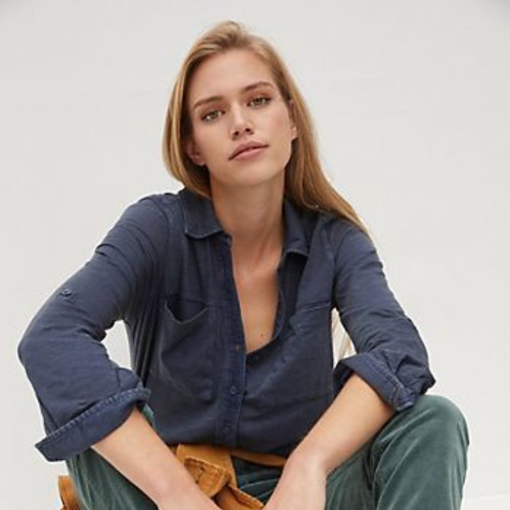 Pilcro Hanna Corduroy Trimmed Tunic